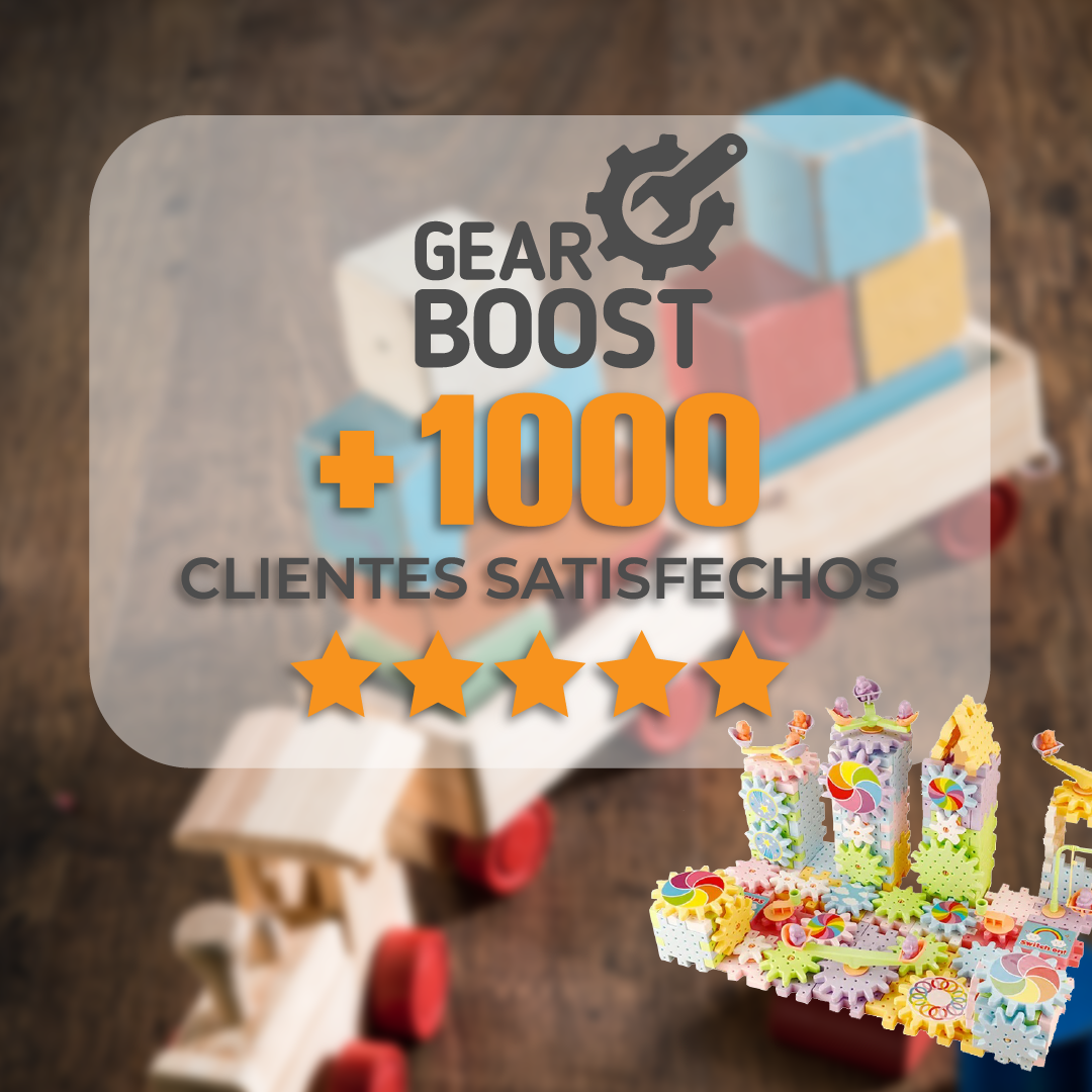 GearBoost™ - Juego de Construcción de Engranajes