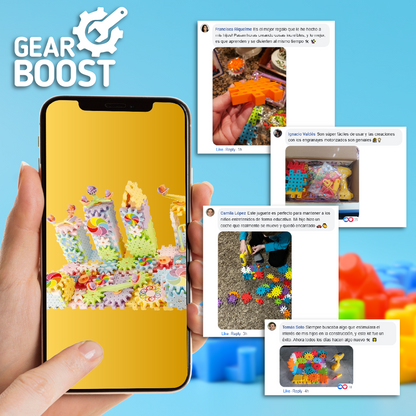 GearBoost™ - Juego de Construcción de Engranajes