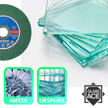 GlassAce™ - Disco de Corte Preciso para Vidrio y Cerámica