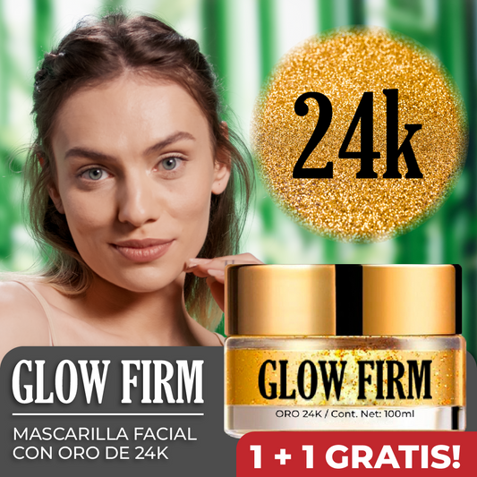 GlowFirm™ - Mascarilla Facial con Oro 24K