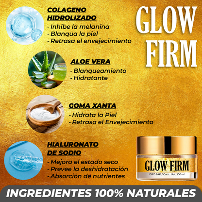 GlowFirm™ - Mascarilla Facial con Oro 24K