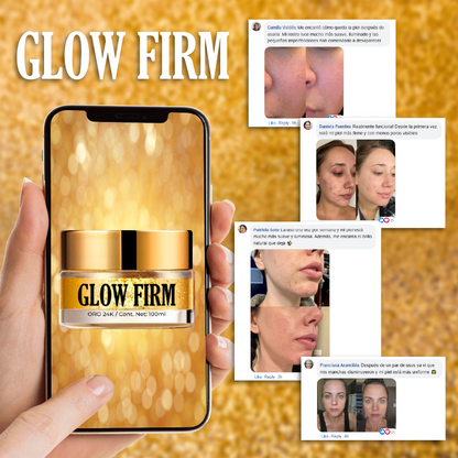 GlowFirm™ - Mascarilla Facial con Oro 24K