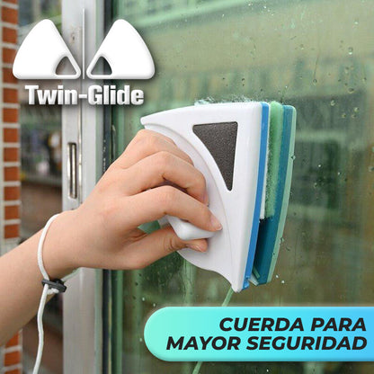 TwinGlide™ - Duo limpiador de vidrios magnético