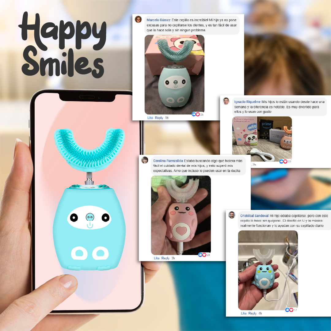 HappySmiles™ - Cepillo Electrico para Niños