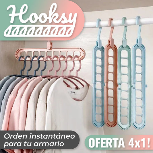 Hooksy™ - Colgador de Ropa Giratorio con Posiciones Ajustables