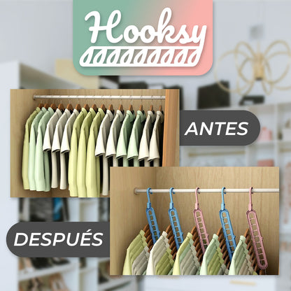 Hooksy™ - Colgador de Ropa Giratorio con Posiciones Ajustables