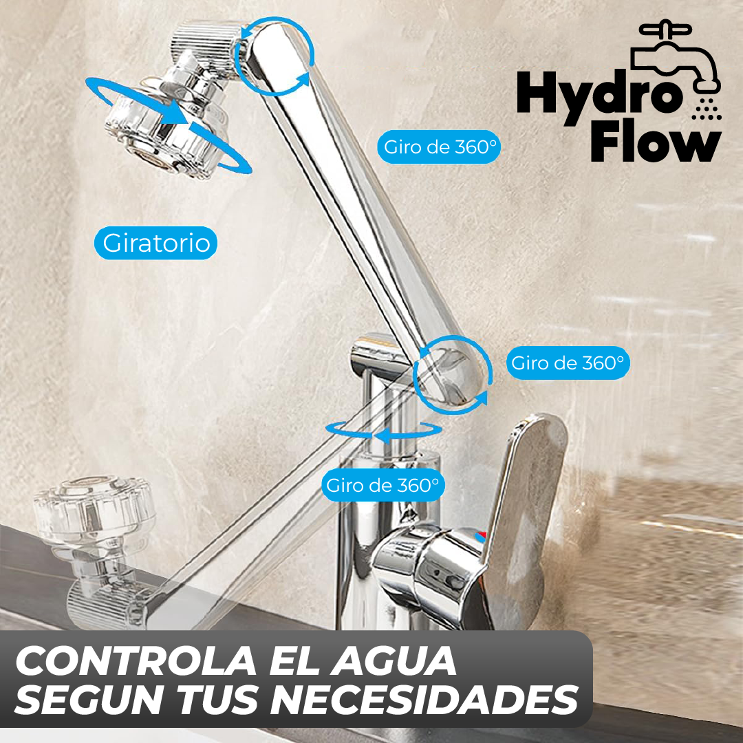 HydroFlow™ - Grifo Giratorio 1080° Multifuncional