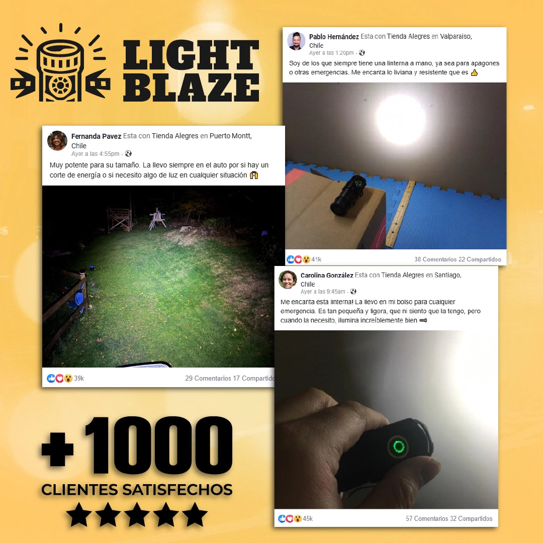 Light Blaze - Mini Linterna Potente