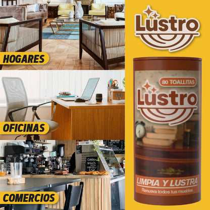 Lustro™ - Toallitas Limpiadores y Lustradores para Muebles