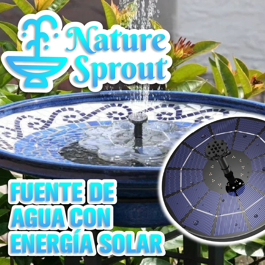 NatureSprout™ - Fuente de Agua Solar