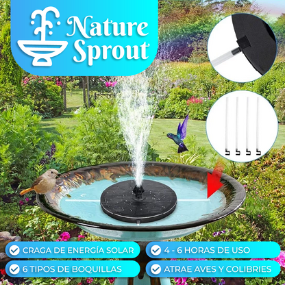 NatureSprout™ - Fuente de Agua Solar