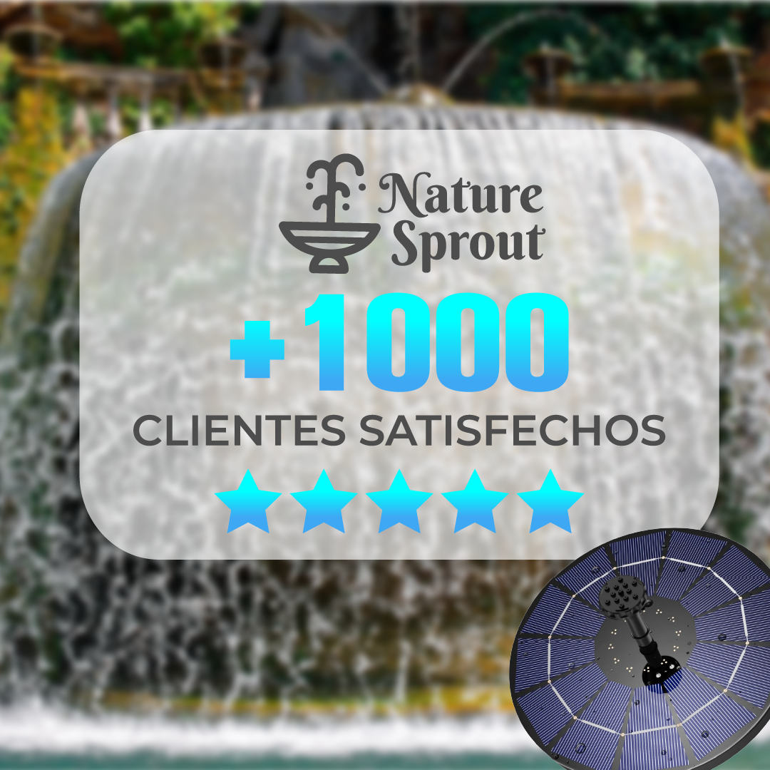 NatureSprout™ - Fuente de Agua Solar