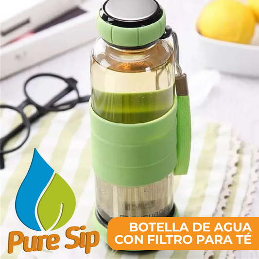 PureSip™ - Botella con FIltro para Té