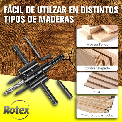 Rotex™ - Adaptador de Taladro para Cortes Circulares
