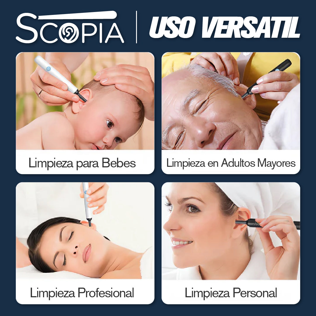 Scopia™ - Limpiador de Oídos Con Camara y Luz LED Integrada