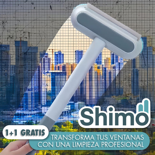 Shimo™ -  Limpiador de Ventanas con Cepillo para Pelos y Pelusas
