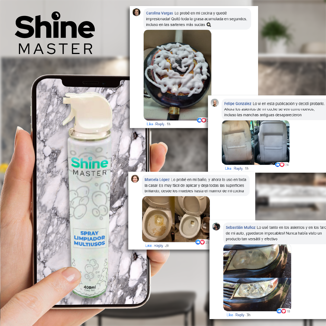 ShineMaster™ - Spray Limpiador Multiusos