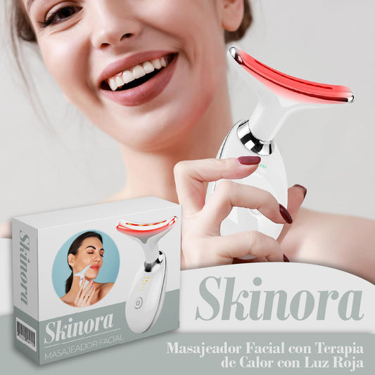 Skinora™ - Masajeador Facial con Luz Roja
