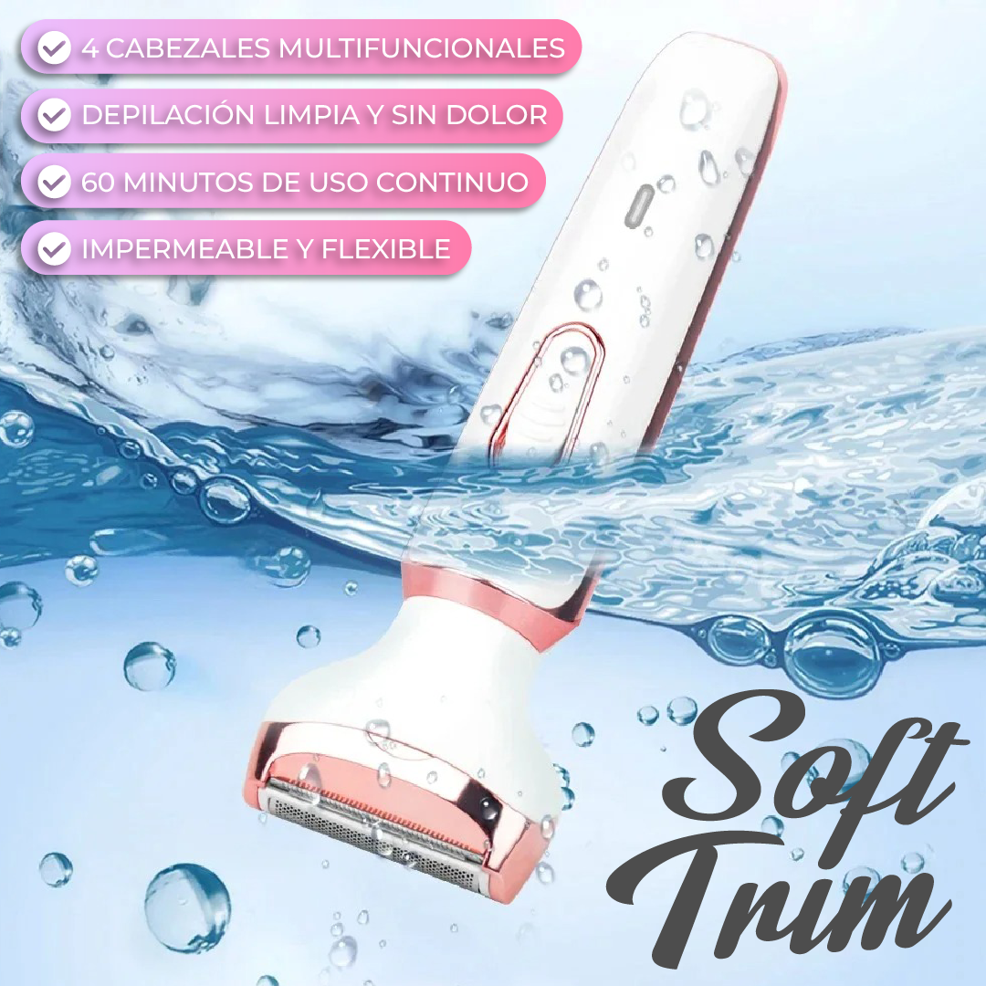 SoftTrim™ - Depiladora Eléctrica 4 en 1