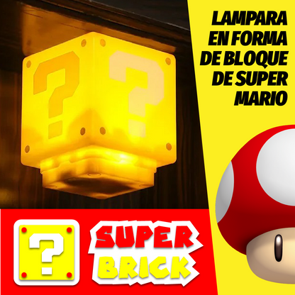 SuperBrick™ - Lampara en Forma de Bloque de Super Mario