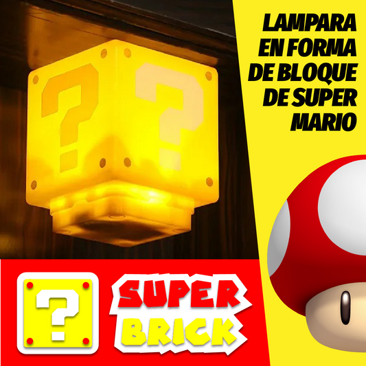 SuperBrick™ - Lampara en Forma de Bloque de Super Mario