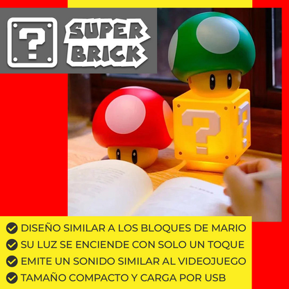 SuperBrick™ - Lampara en Forma de Bloque de Super Mario