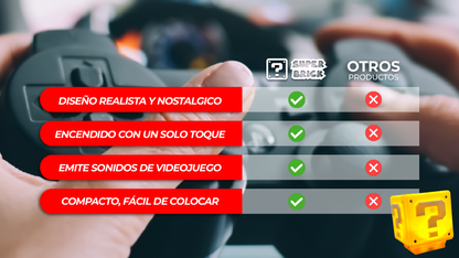 SuperBrick™ - Lampara en Forma de Bloque de Super Mario