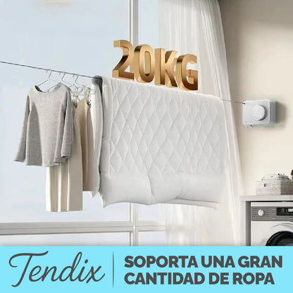 Tendix™ - Tendedero Retráctil para Interiores y Exteriores