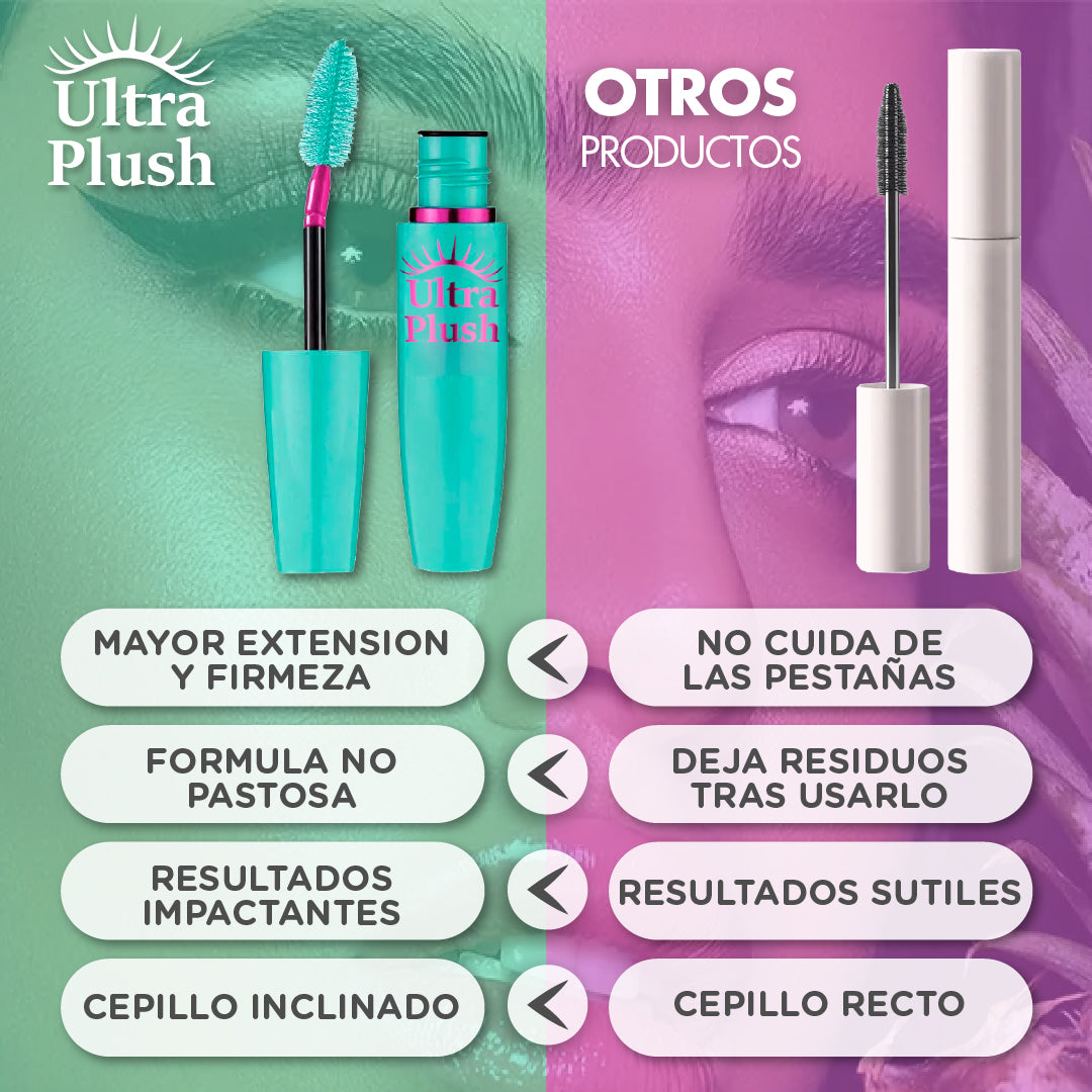 Ultra Plush™ - Aumenta 5x el largo de tus pestañas