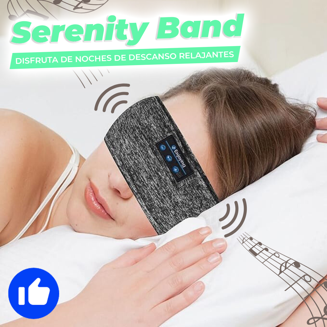 SerenityBand™ - Banda con audifonos para sueño profundo