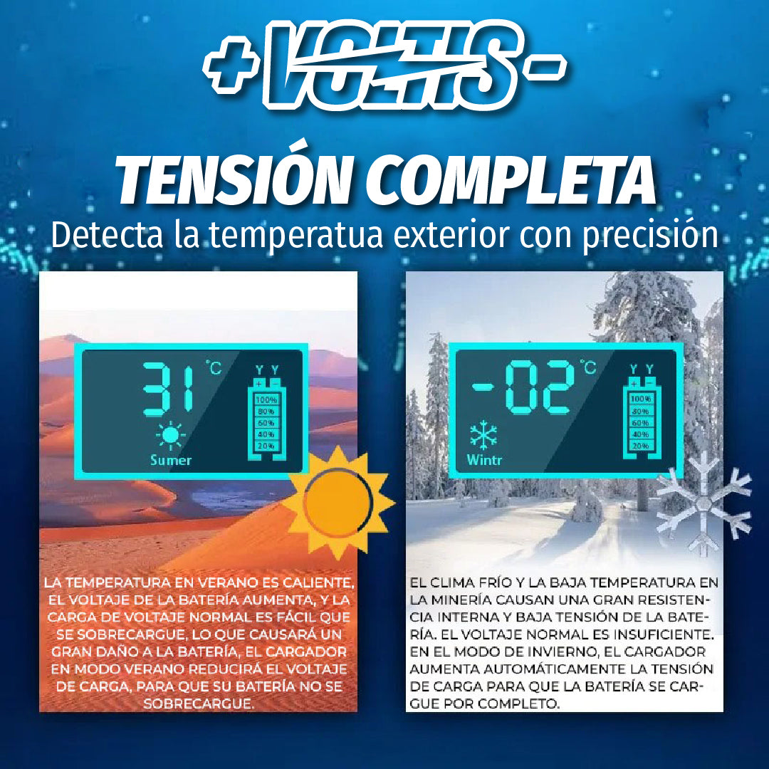Voltis™ - Cargador Portatil para Batería de Auto