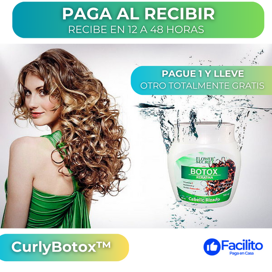 CurlyBotox™ - Botox Capilar Cabello Rizado - OFERTA 1 ADICIONAL GRATIS