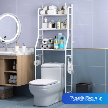 BathRack™ - Estante para Baño y Lavandería - Acero Inoxidable