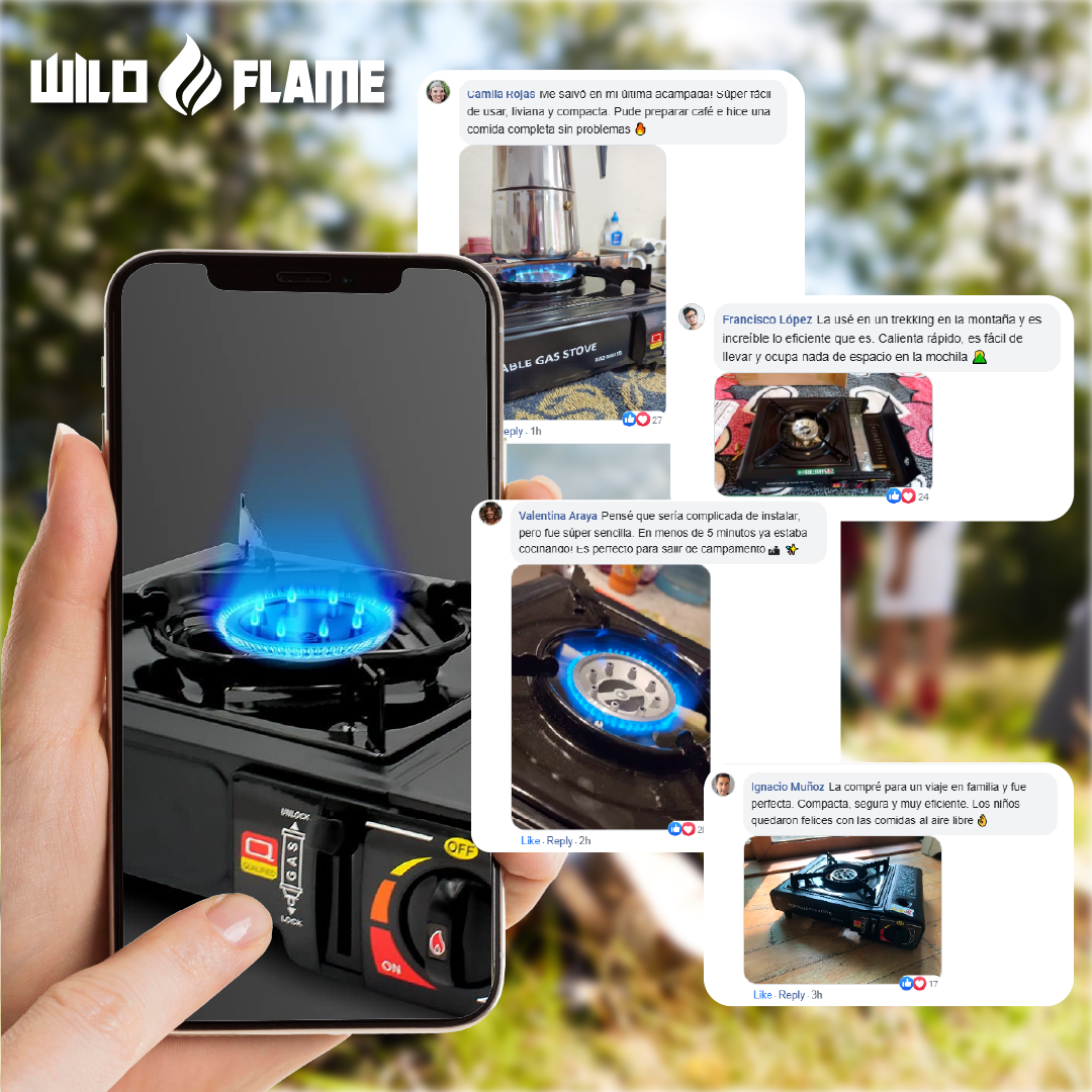 WildFlame™ - Cocina a Gas Portatil