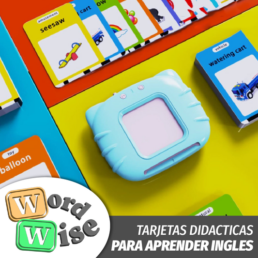 WordWise™ - Tarjetas Didacticas de Aprendizaje de Ingles para Niños