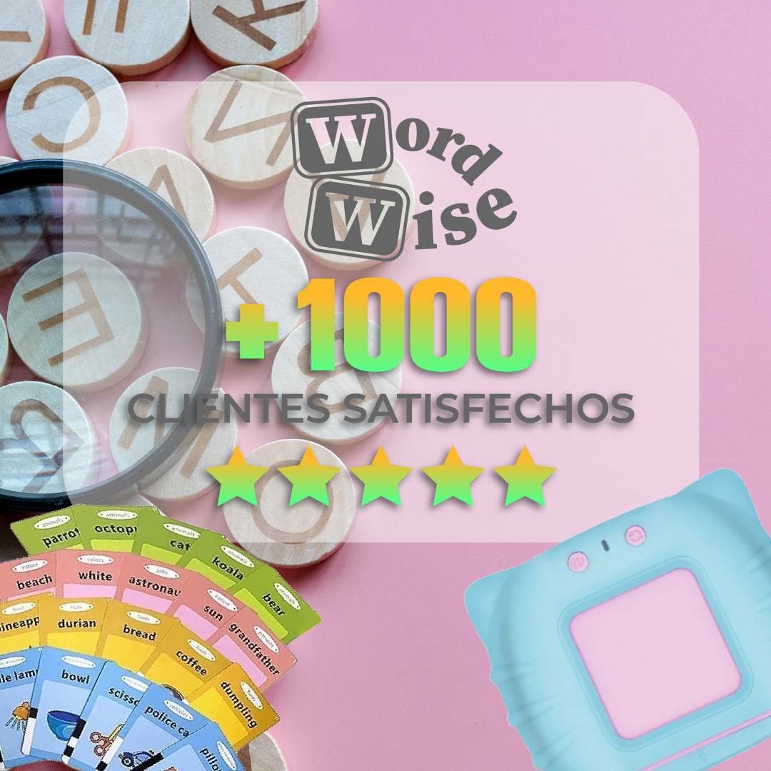 WordWise™ - Tarjetas Didacticas de Aprendizaje de Ingles para Niños
