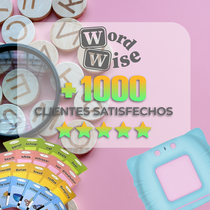 WordWise™ - Tarjetas Didacticas de Aprendizaje de Ingles para Niños
