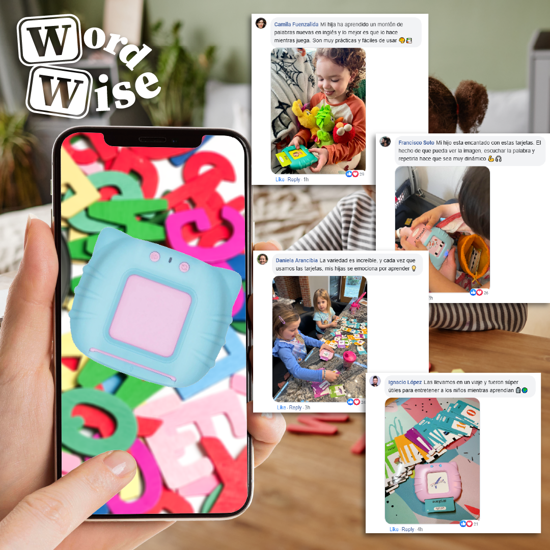 WordWise™ - Tarjetas Didacticas de Aprendizaje de Ingles para Niños
