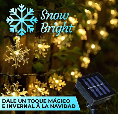 SnowBright™ - Grinalda de luces de copos de nieve