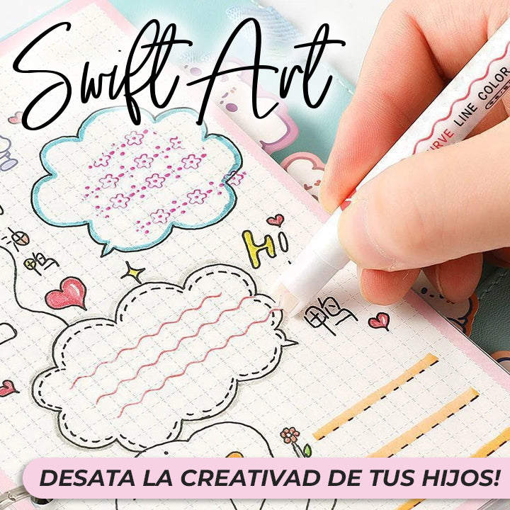 SwiftArt™ - Marcadores mágicos con diseños