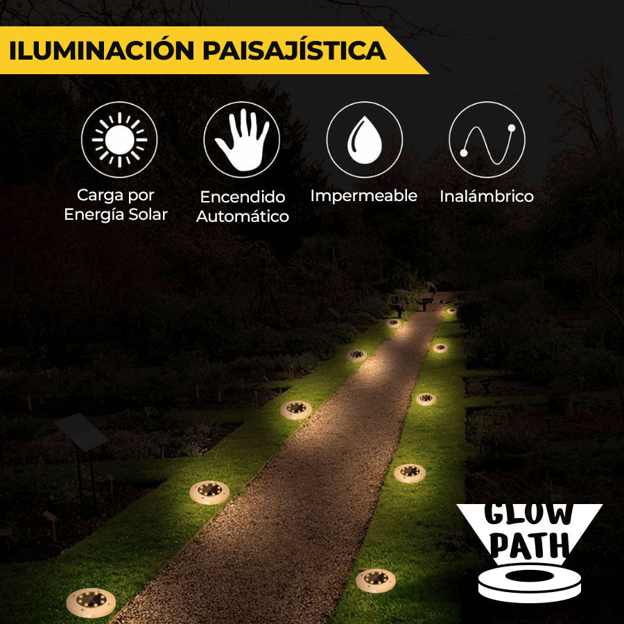 GlowPath™ - Luces de Piso Solares para Iluminar con Estilo y Seguridad