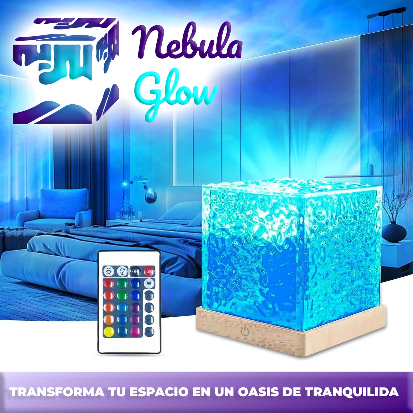 NebulaGlow™ - Cubo decorativo luminoso