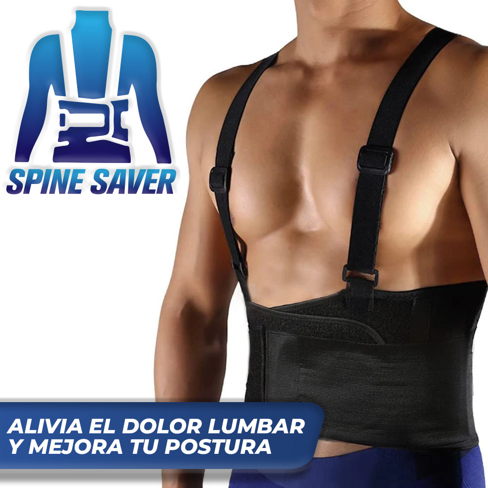 SpineSaver™ - Soporte lumbar con tirantes