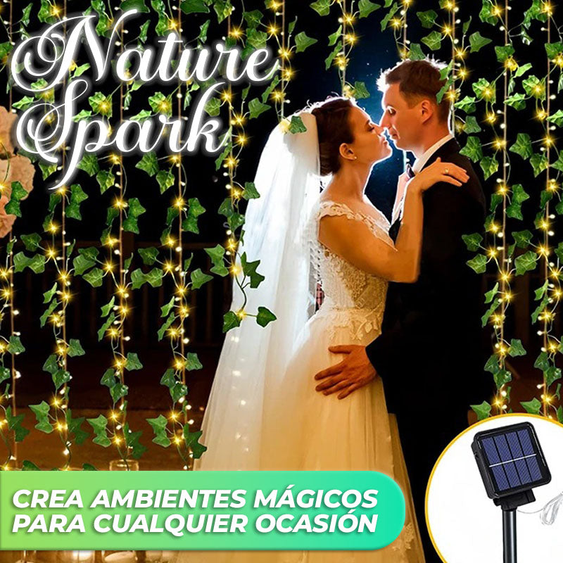 NatureSpark™ - Guirnalda de hojas con iluminación solar