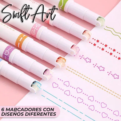 SwiftArt™ - Marcadores mágicos con diseños