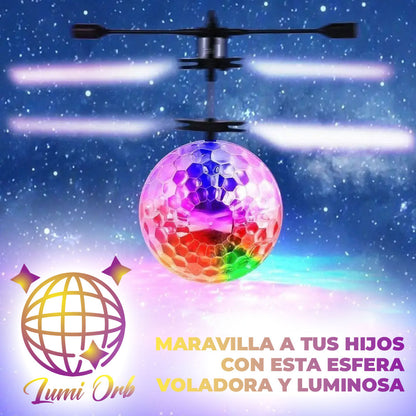 LumiOrb™ - Esfera de Cristal Voladora con Luces Mágicas