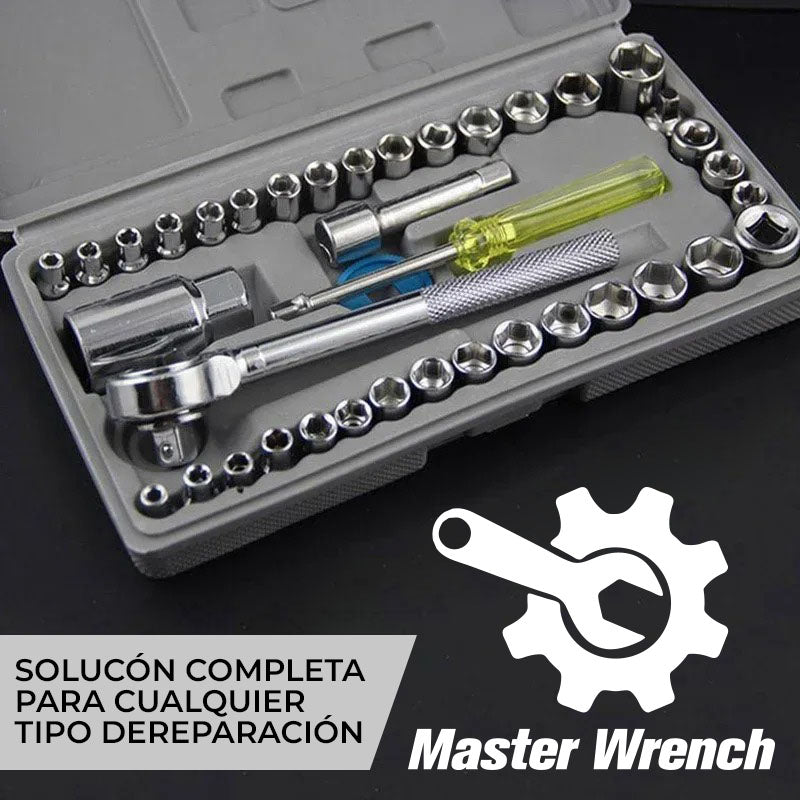 MasterWrench™ - Juego de 40 dados de llaves