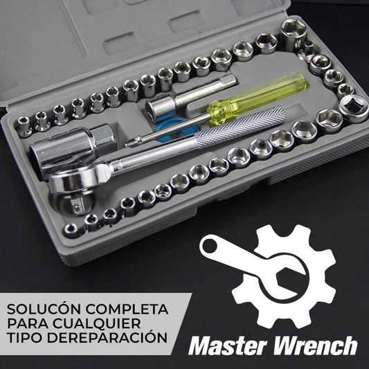 MasterWrench™ - Juego de 40 dados de llaves