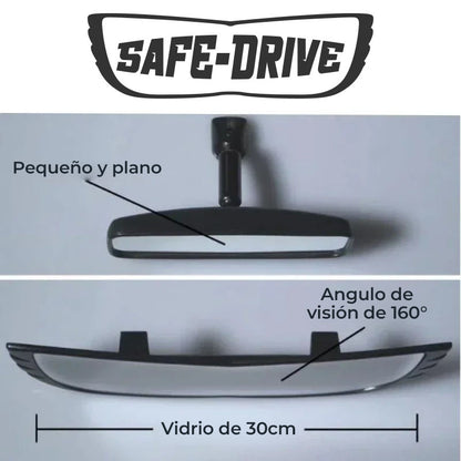 SafeDrive™ - Espejo retrovisor gran angular