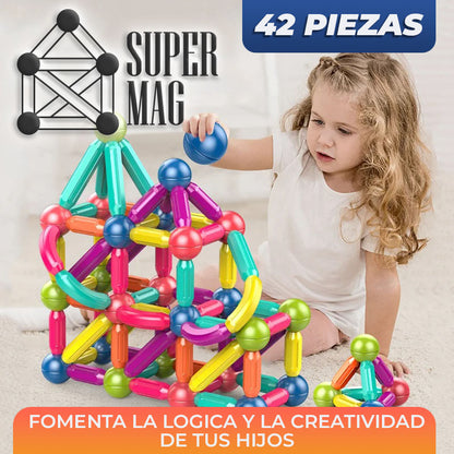 SuperMag™ - Bloques de construcción magnéticos para niños